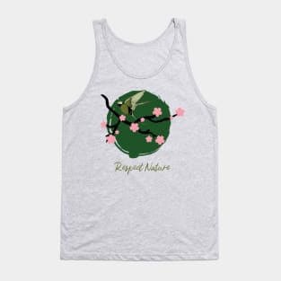 Respect Nature Bird on a Branch Tank Top